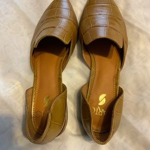 Sarto brown/tan flats, size 7.5
